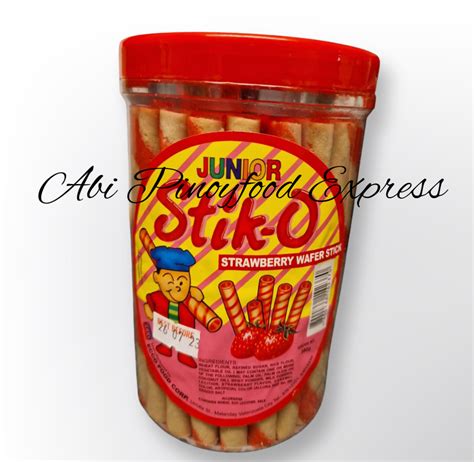 Junior Stik O Strawberry Wafer Stick Abi Pinoyfood Express