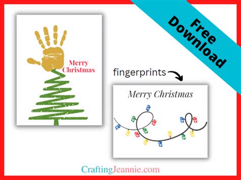 Toddler Christmas Craft (Free Handprint Printable) | Crating Jeannie