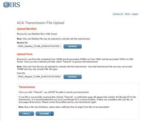 How Do I Submit Electronic Aca Files To The Irs