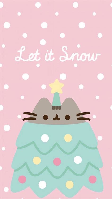 Pusheen Christmas Wallpaper