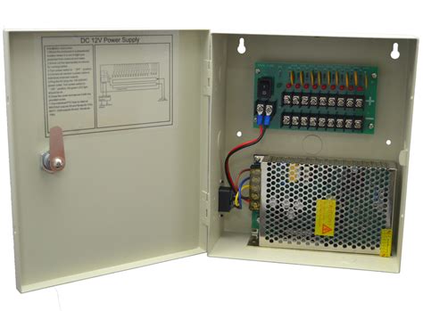 Professional 12v Dc 10a 9 Channel Boxed Cctv Power Supply Unit