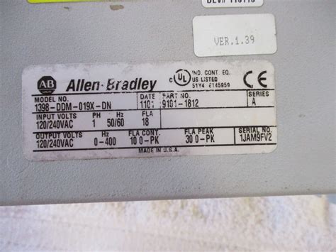 Allen Bradley Ultra Series Servo Drive Ddm X Dn Ebay