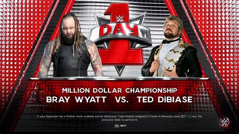 Wwe K Bray Wyatt Vs Ted Dibiase Million Dollar Championship