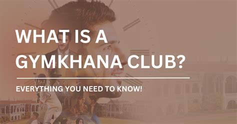 What Is A Gymkhana Club Know Benfits Membership Fees