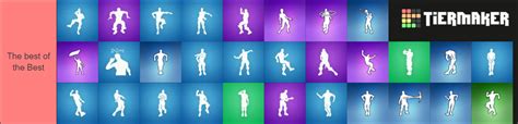 Fortnite Battle Pass Emotes and Built In (S1-S18) Tier List (Community Rankings) - TierMaker