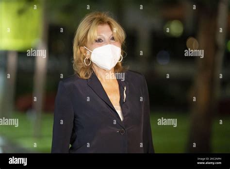 Baronessa Thyssen, Carmen Cervera arriving inauguration Entry of the ...