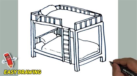 How To Draw Bunk Beds