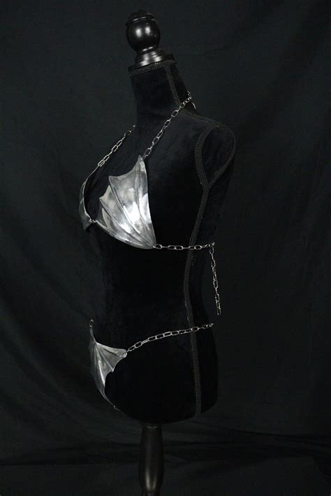 Eclipse Fluted Bat Armor Bikini Set Chains Of Metal
