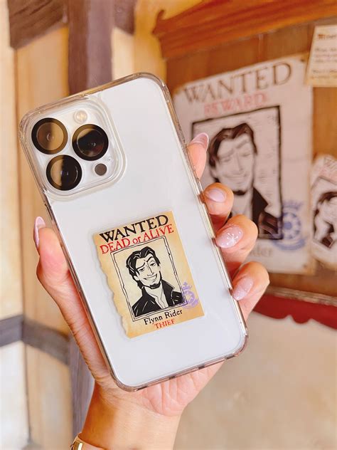 Flynn Rider Wanted Poster Transparent Stickers Princess Etsy