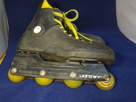 Rollerblade Lightning Inline Skates Mens Size 8 5 Black Neon Yellow