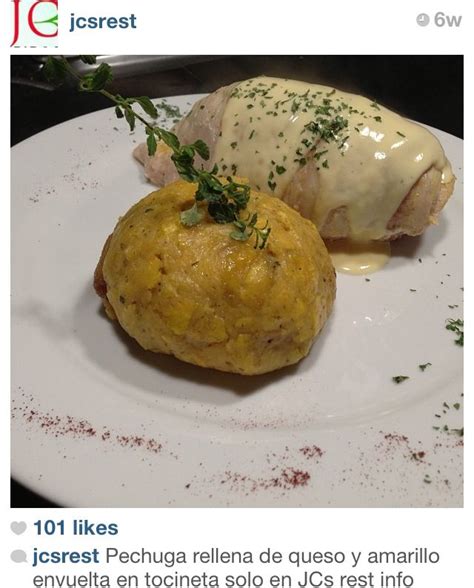 Delicious Mofongo With Chicken And Cheese