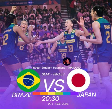 เชียร์สดsemi Finals Vnl2024 Brazil 🇧🇷 Vs Japan 🇯🇵 20 30น Pantip