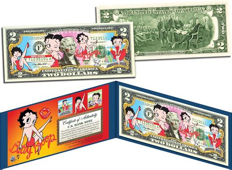 Amazon Betty Boop Uncirculated Two Dollar Bill Special Edition