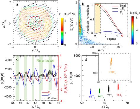 Phase Space Distribution Of Positrons A Transverse Electric And