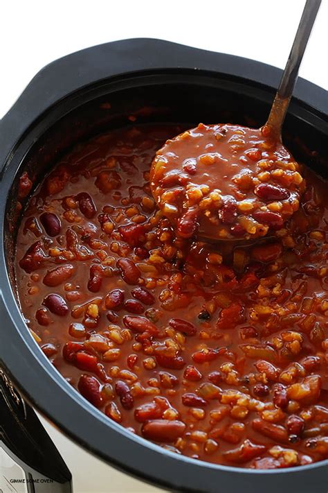 Slow Cooker Vegetarian Chili Gimme Some Oven