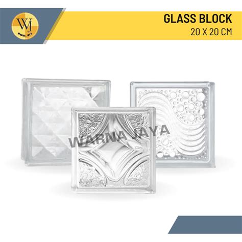 Jual Mulia Glass Block 20x20 Glass Block Blok Kaca Shopee Indonesia