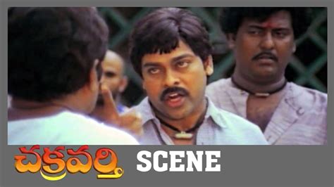 Chakravarthy Movie Scenes Action Scene Chiranjeevi Mohan Babu