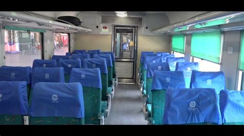 Beautiful Ac Chair Car Coach Interiors Of Ahmedabad Mumbai Shatabdi