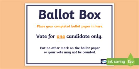 Elections Ballot Box Sign- election, ballot, box, sign