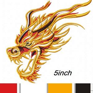 Chinese Dragon Machine Embroidery Design, Instantly Download - Etsy