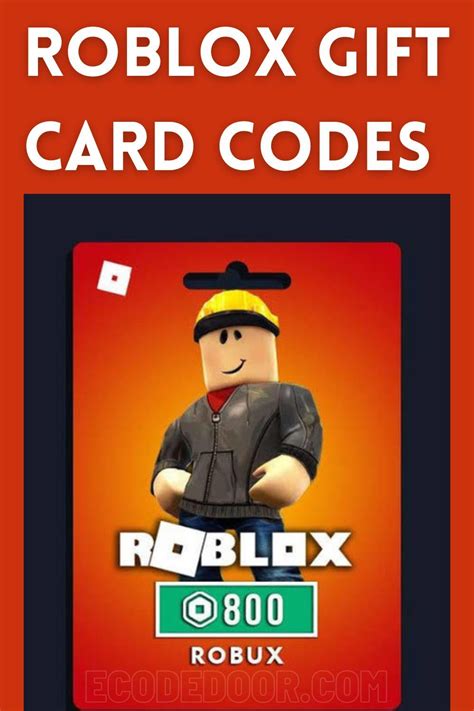 Roblox Gift Card Codes Artofit