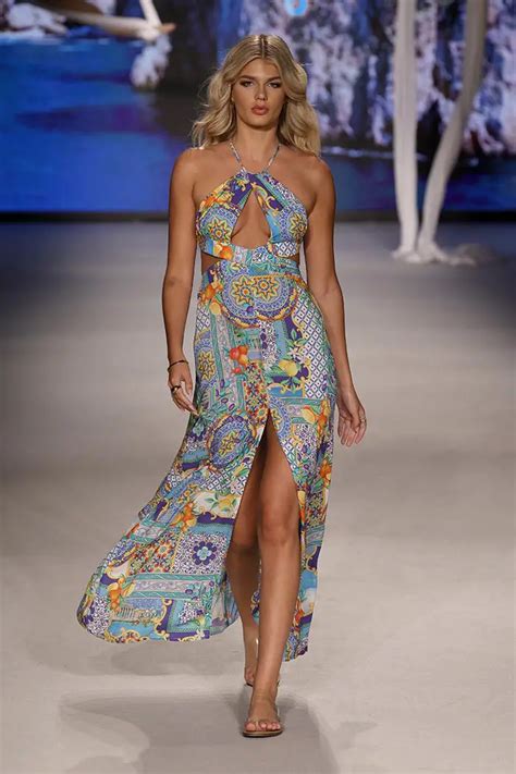 Luli Fama Presented See Now Buy Now Italian Inspired Collection On The Runway For Miami Swim