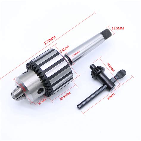 Carbide Steel Mt2 B161 13mm Arbor Lathe Self Tighten Taper Shank Drill