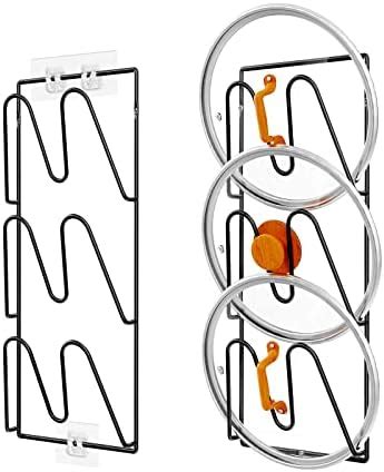 Amazon 2 Pack Pot Lid Organizer Rack 6 Tier Pot Lids Holder For