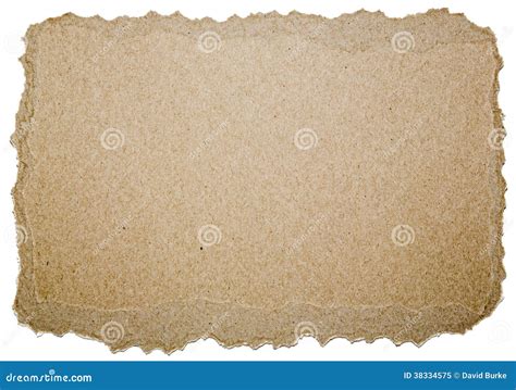 Compressed Pressed Paper Cardboard Torn Edge Isolated Copyspace Royalty