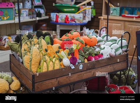 Jellycat Teddy Display In Shops Vegetable Characters Stock Photo Alamy