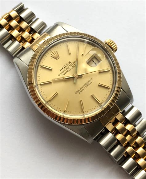 Rolex Datejust Vintage Steel Gold Jubilee Strap Vintage Portfolio