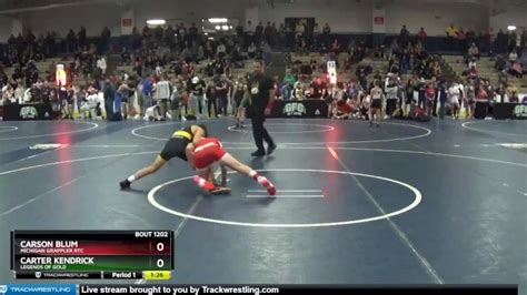 100 Lbs Champ Round 1 Carson Blum Michigan Grappler Rtc Vs Carter