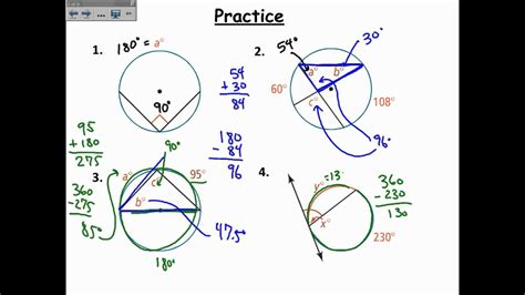 Worksheet 12 3 Inscribed Angles Find The Indicated Measure