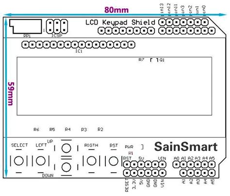 Sainsmart 1602 Lcd Keypad Shield For Arduino 3d Printing Arduino Robotics Sainsmart