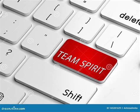 Team Spirit Working Together As A Team Stock Illustration