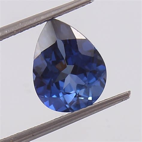 Aaa Natural Flawless Ceylon Royal Blue Sapphire Loose Pear Gemstone Cut