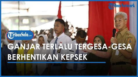 PGRI Jateng Nilai Ganjar Pranowo Terlalu Tergesa Gesa Berhentikan