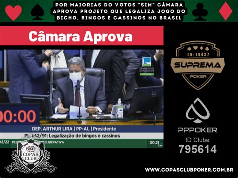 Por maiorias do votos SIM Câmara aprova projeto que legaliza jogo do