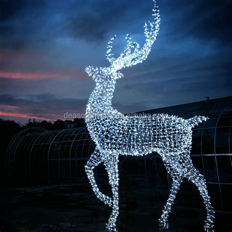 Large Outdoor Christmas Reindeer Light - Buy Led Reindeer Sleigh Motif ...