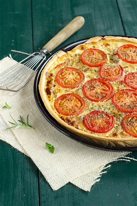 Tarte au thon aux tomates et à la moutarde Une French girl cuisine