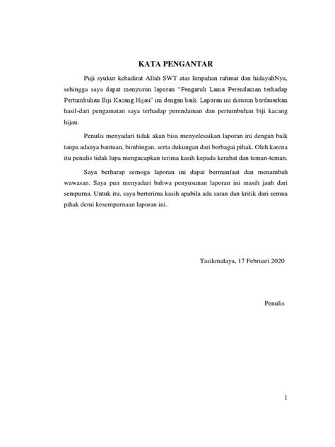 Laporan Pengamatan Pertumbuhan Perkembangan Dan Perkecambahan Biji