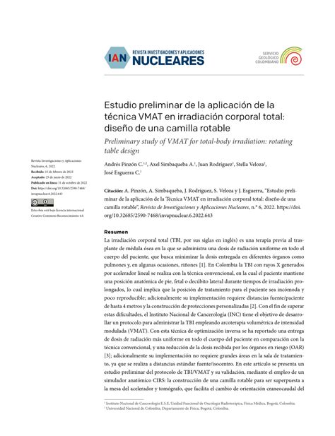 Pdf Estudio Preliminar De La Aplicaci N De La T Cnica Vmat En