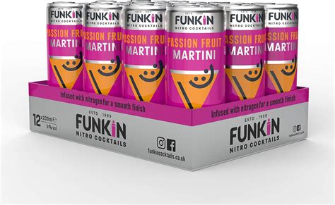 Funkin Passion Fruit Martini Pre Mixed Cocktail Cans Ml Case Of