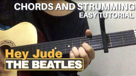 Hey Jude The Beatles Easy Guitar Tutorial Step By Step Youtube