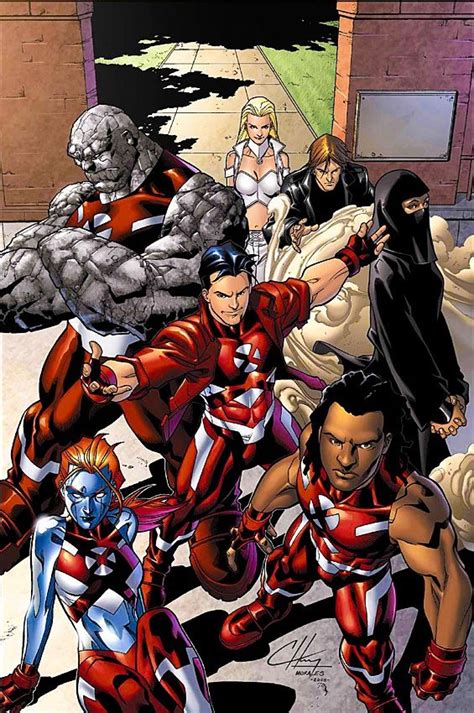 Hellion Dusk Rockslide Mercury And Others The New X Men Marvel