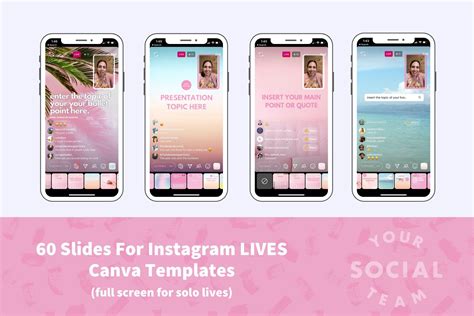 Slides For Instagram Live Templates By Your Social Team On