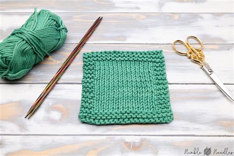 Easy Knitted Coaster Pattern For Beginners Square Perfect For Beginners