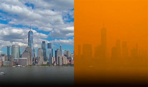 Las Imágenes Del Antes Y Después Del Cielo De Nueva York Contaminado