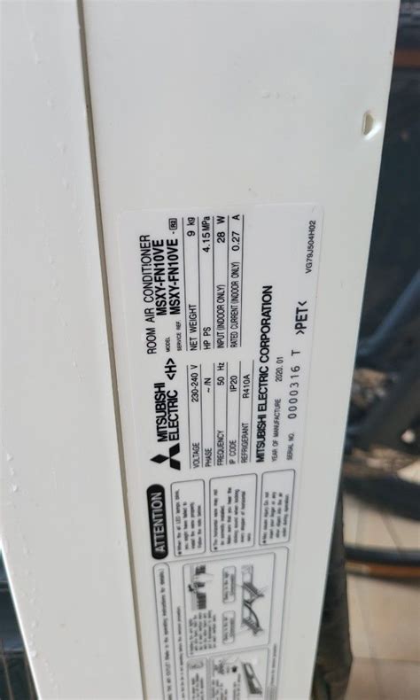 Used Aircon Mitsubishi Msxy Fn Ve Fan Coil Only Tv Home