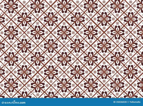 Indonesian Batik Pattern Stock Illustration Illustration Of Geometry